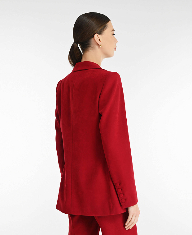 Однобортный пиджак Цвет Красный Изображение 2