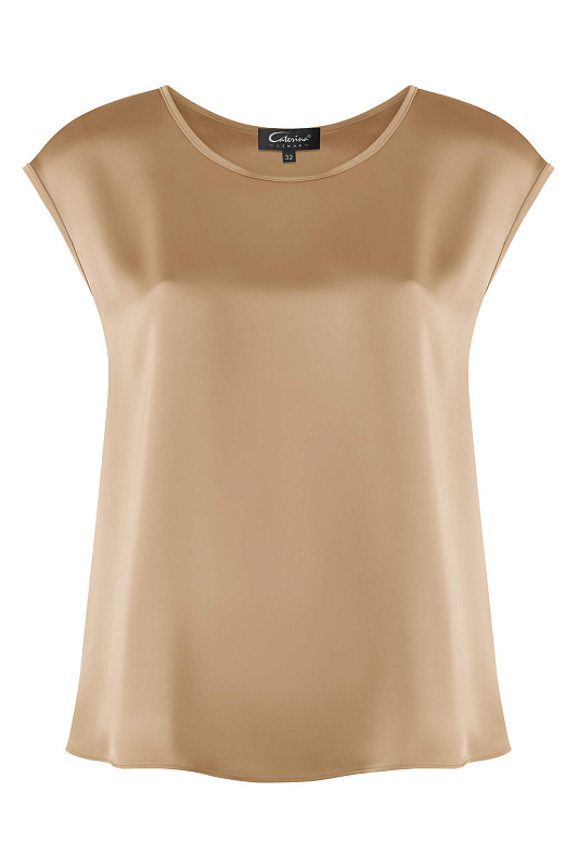Топ из поливискозы Цвет Бежевый