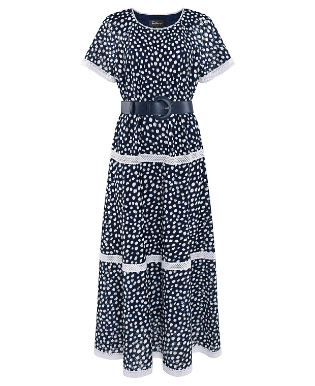 Платье с кружевом Цвет Мультиколор