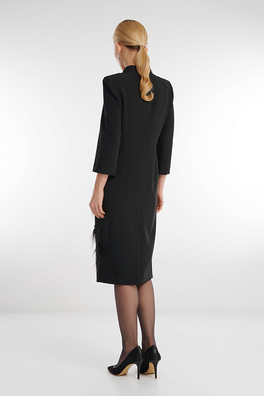 Платье-футляр Цвет Черный Изображение 2