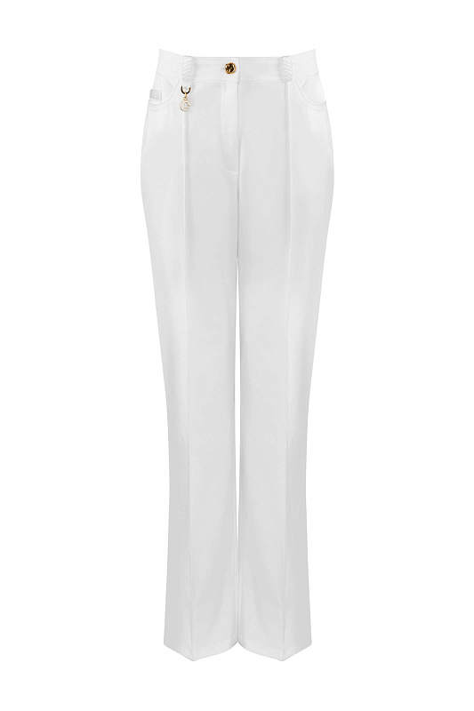 Брюки со стрелками Цвет Кремовый