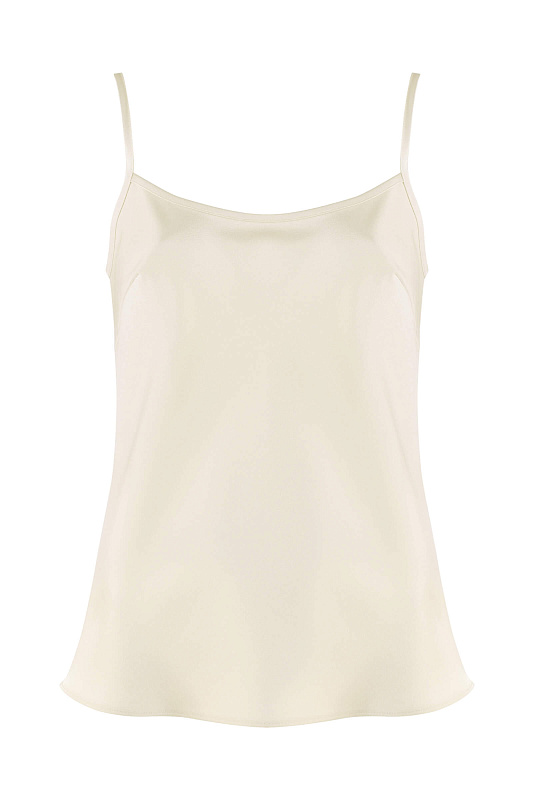 Топ из поливискозы Цвет Бежевый