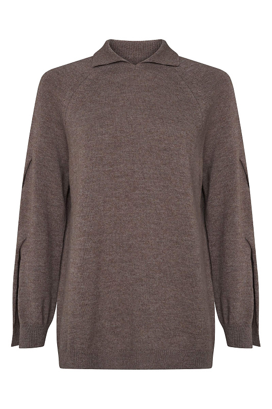 Джемпер из шерсти и кашемира Цвет Коричневый