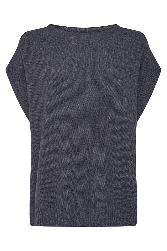 Жилет из шерсти и кашемира Цвет Серый