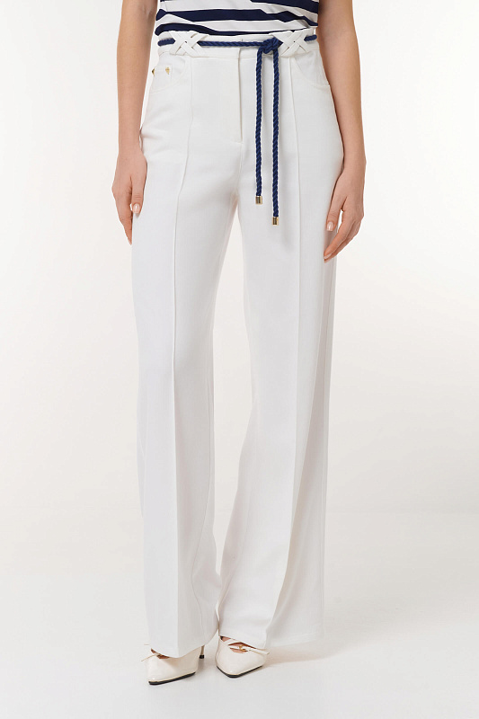 Брюки с шнурком Цвет Белый