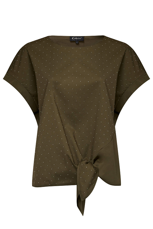 Блузка с коротким рукавом Цвет Зеленый