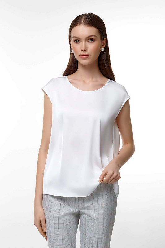 Топ из поливискозы Цвет Белый