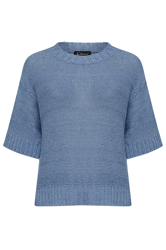 Джемпер с пайетками Цвет Голубой