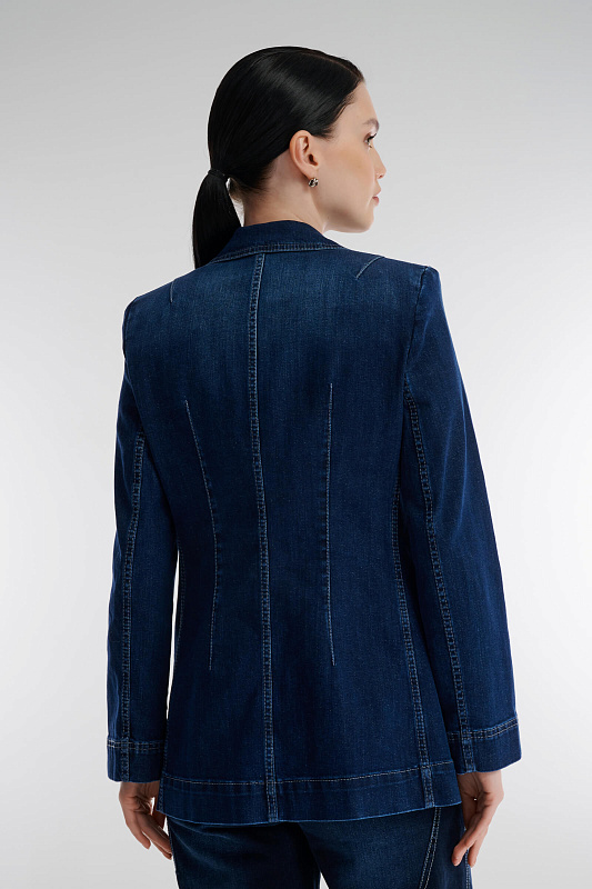 Жакет из денима Цвет Синий Изображение 2