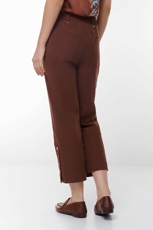 Брюки-капри Цвет Коричневый Изображение 2