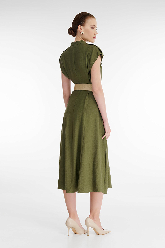 Платье с коротким рукавом Цвет Зеленый Изображение 2
