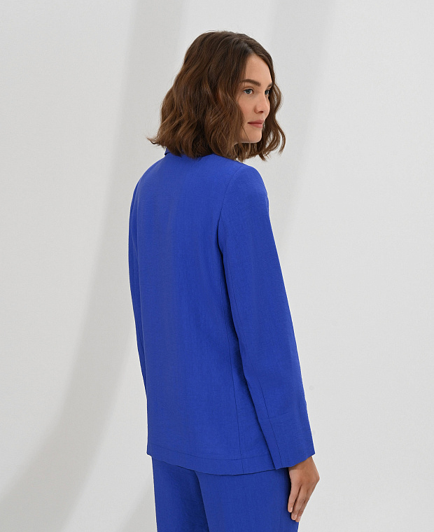 Легкий пиджак с английским воротником Цвет Синий Изображение 2