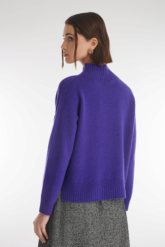 Свитер с пуговицами на рукавах Цвет Фиолетовый Изображение 2