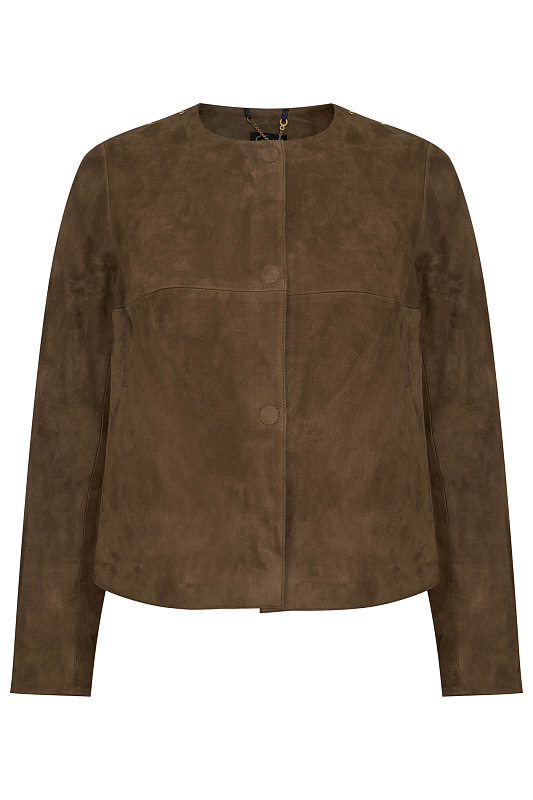 Куртка из натуральной кожи Цвет Коричневый