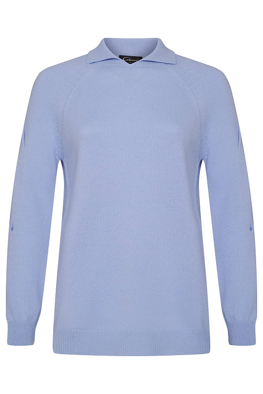 Джемпер из шерсти и кашемира Цвет Голубой