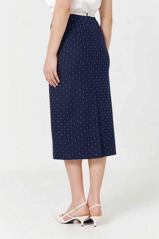 Юбка твидовая Цвет Синий Изображение 2