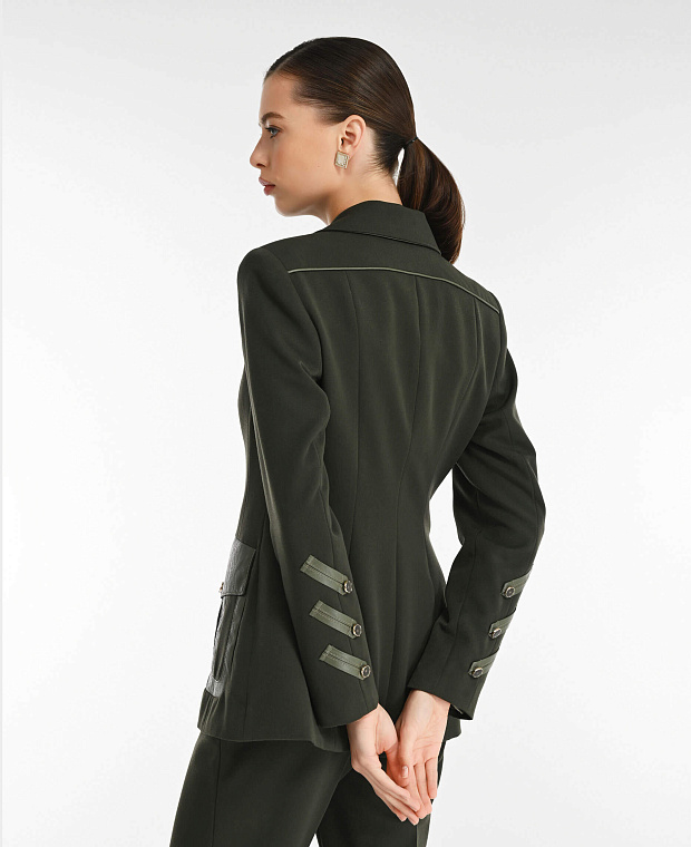 Пиджак с накладными карманами Цвет Зеленый Изображение 2