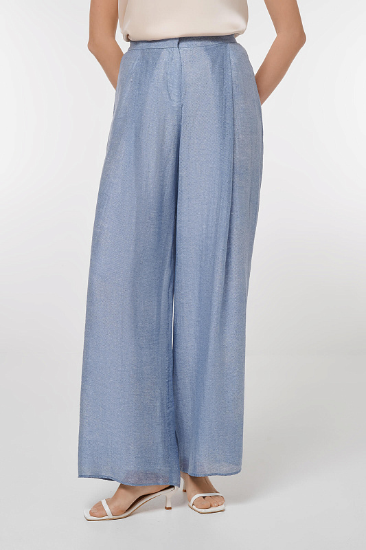 Широкие брюки Цвет Синий