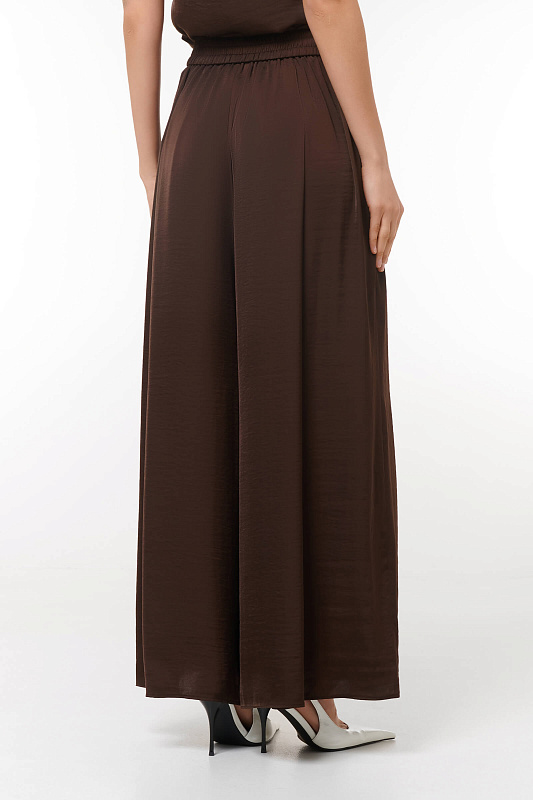 Широкие брюки Цвет Коричневый Изображение 2