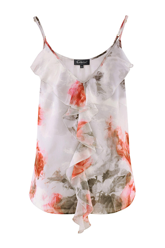 Топ с цветочным принтом Цвет Мультиколор