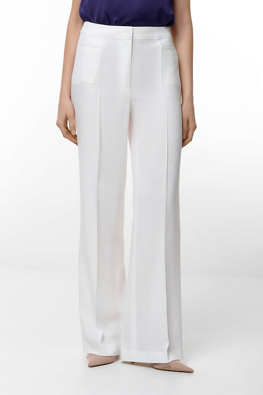 Брюки со стрелками Цвет Белый