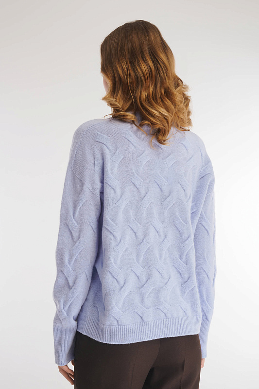 Джемпер из шерсти и кашемира Цвет Голубой Изображение 2