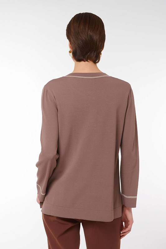 Джемпер свободного кроя Цвет Коричневый Изображение 2